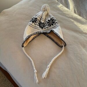 NEW ear flap knit nordic isle winter hat